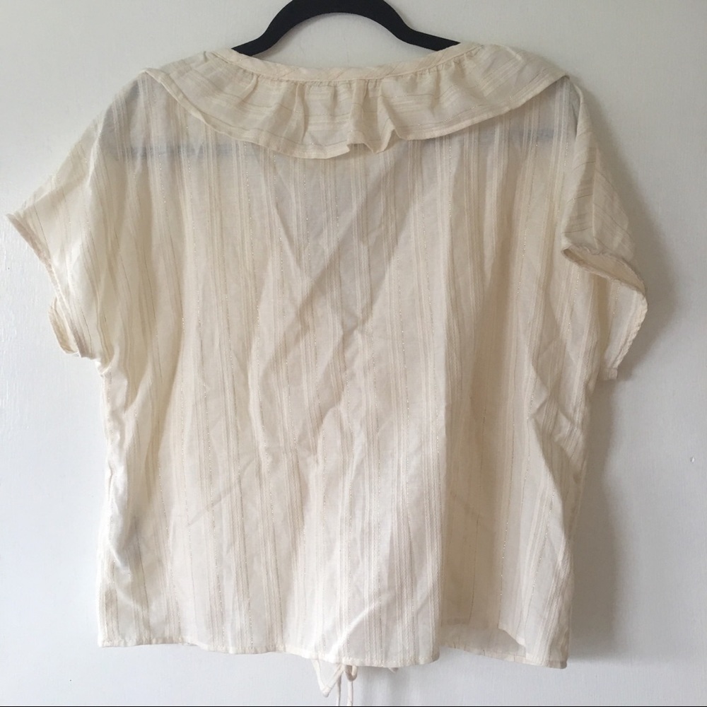 Zara Ruffle Cotton Top - Picture 3 of 4